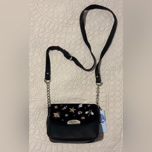 NWT Libby Edelman Black Charm Crossbody Bag